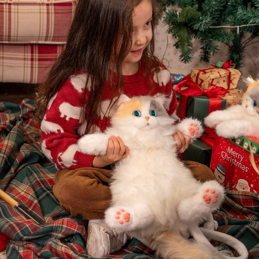 Mini Calico Cat Backpack – Plush Kitty Bag for Teens