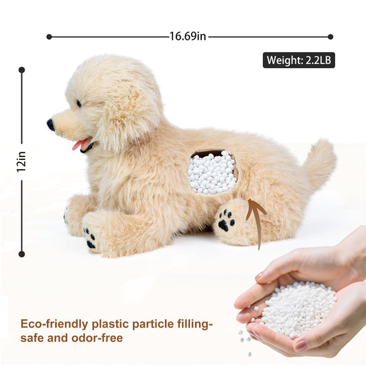 Golden Retriever Plush – Weighted Emotional Support Toy Gift