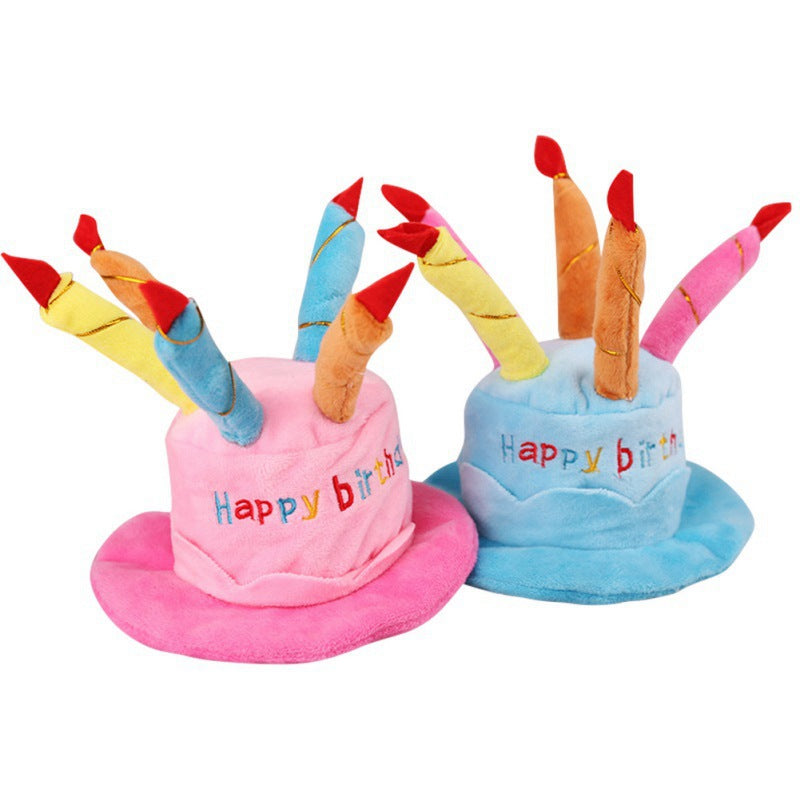 Pet birthday candle hat