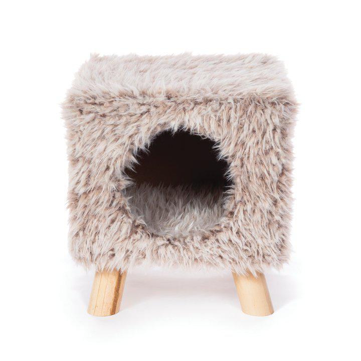 Prevue Kitty Power Paws® Cozy Cube (Frost Tan)