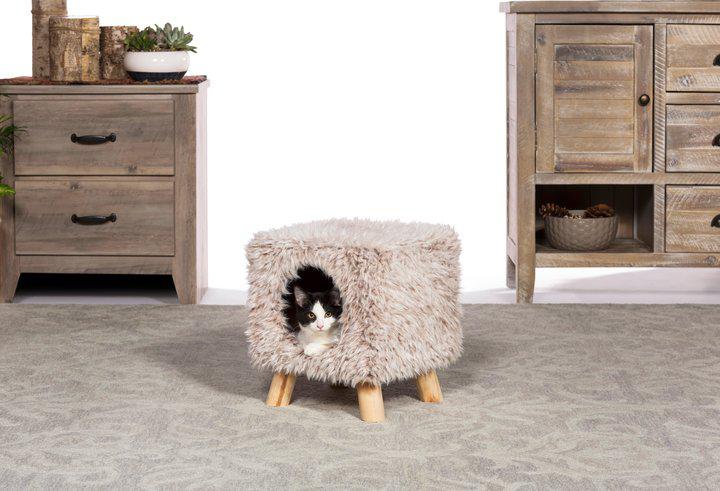 Prevue Kitty Power Paws® Cozy Cube (Frost Tan)