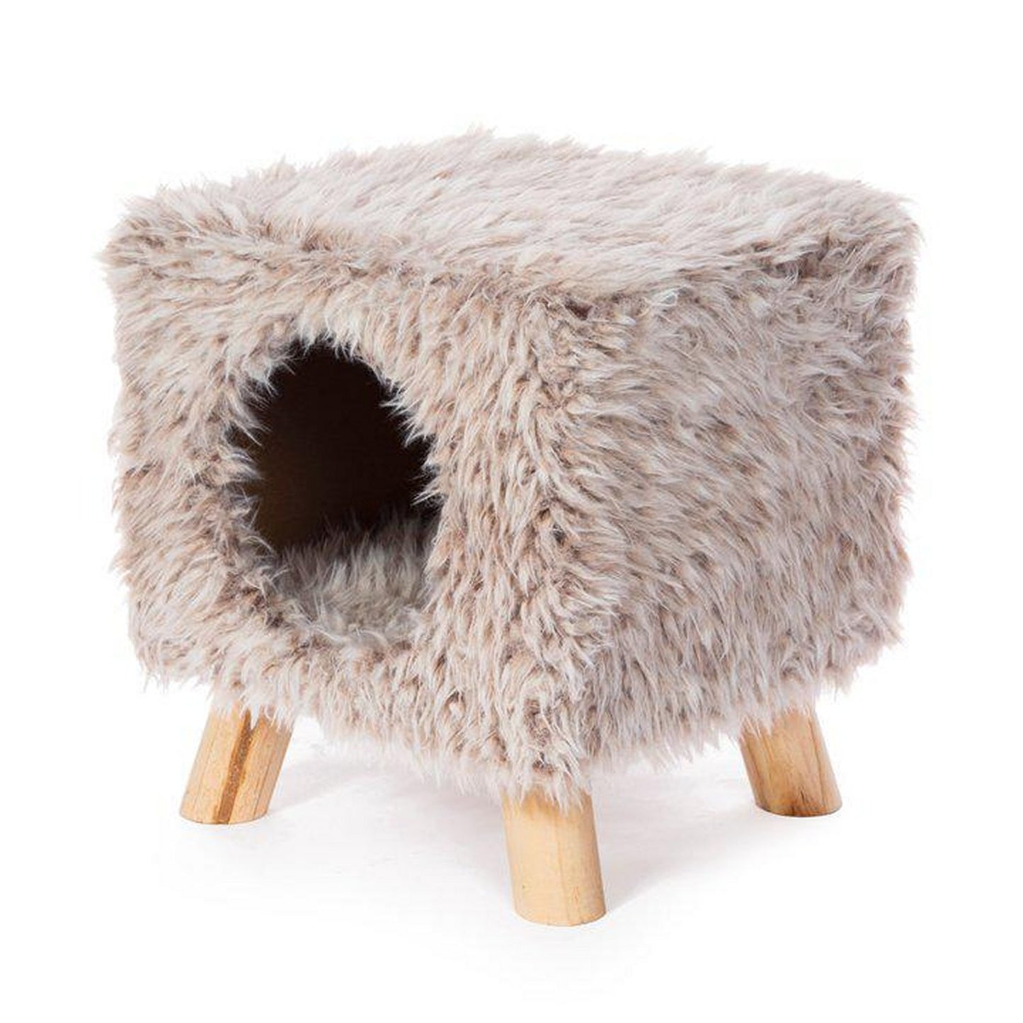 Prevue Kitty Power Paws® Cozy Cube (Frost Tan)