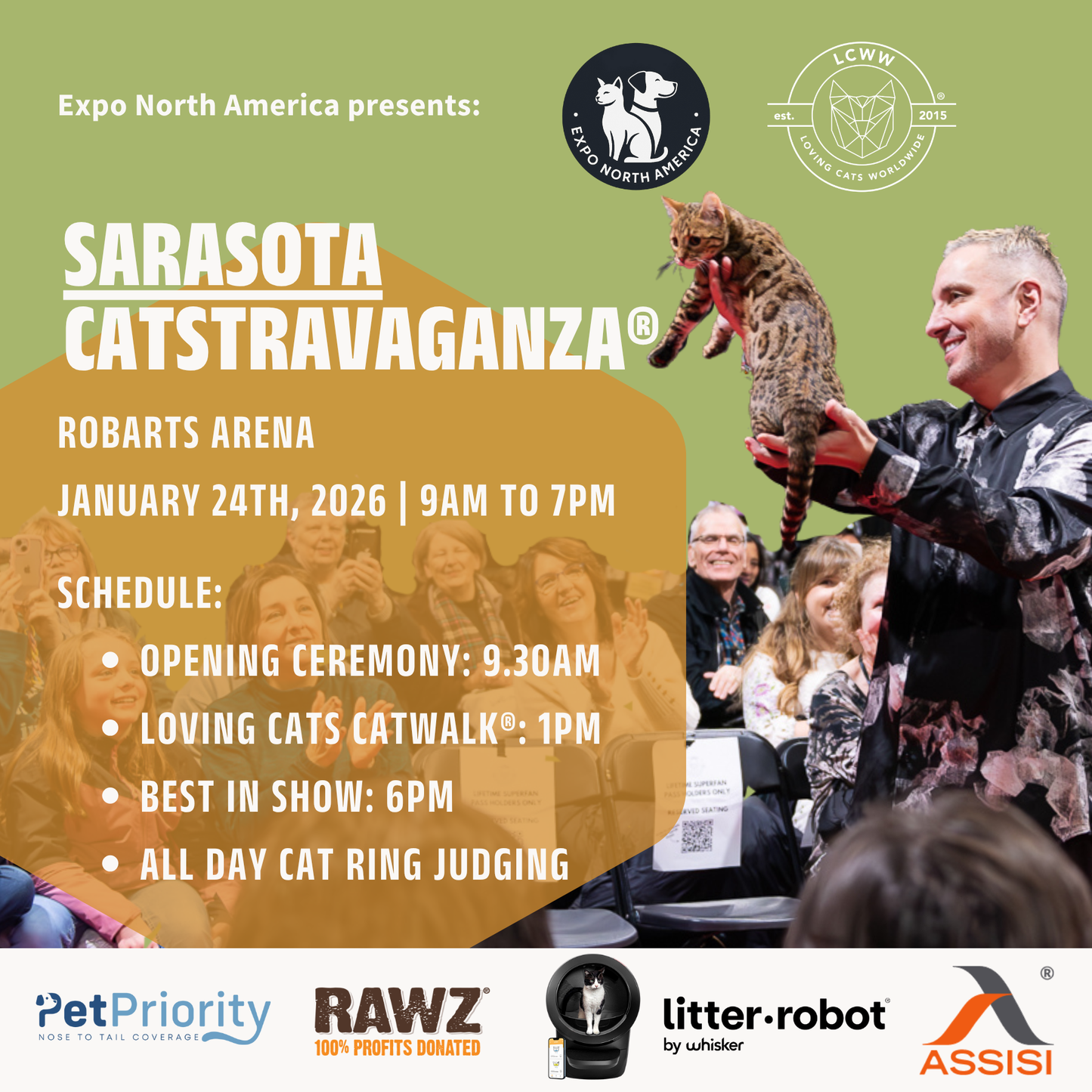 Sarasota CATSTRAVAGANZA® January 24th, 2026
