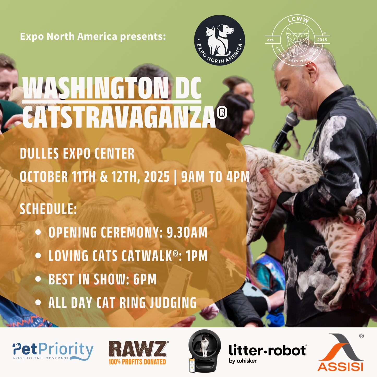 Washington DC (Chantilly Virginia) CATSTRAVAGANZA® October 11th - 12th, 2025