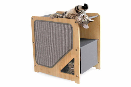 The Grotto - Short Cat Tree for Small Spaces