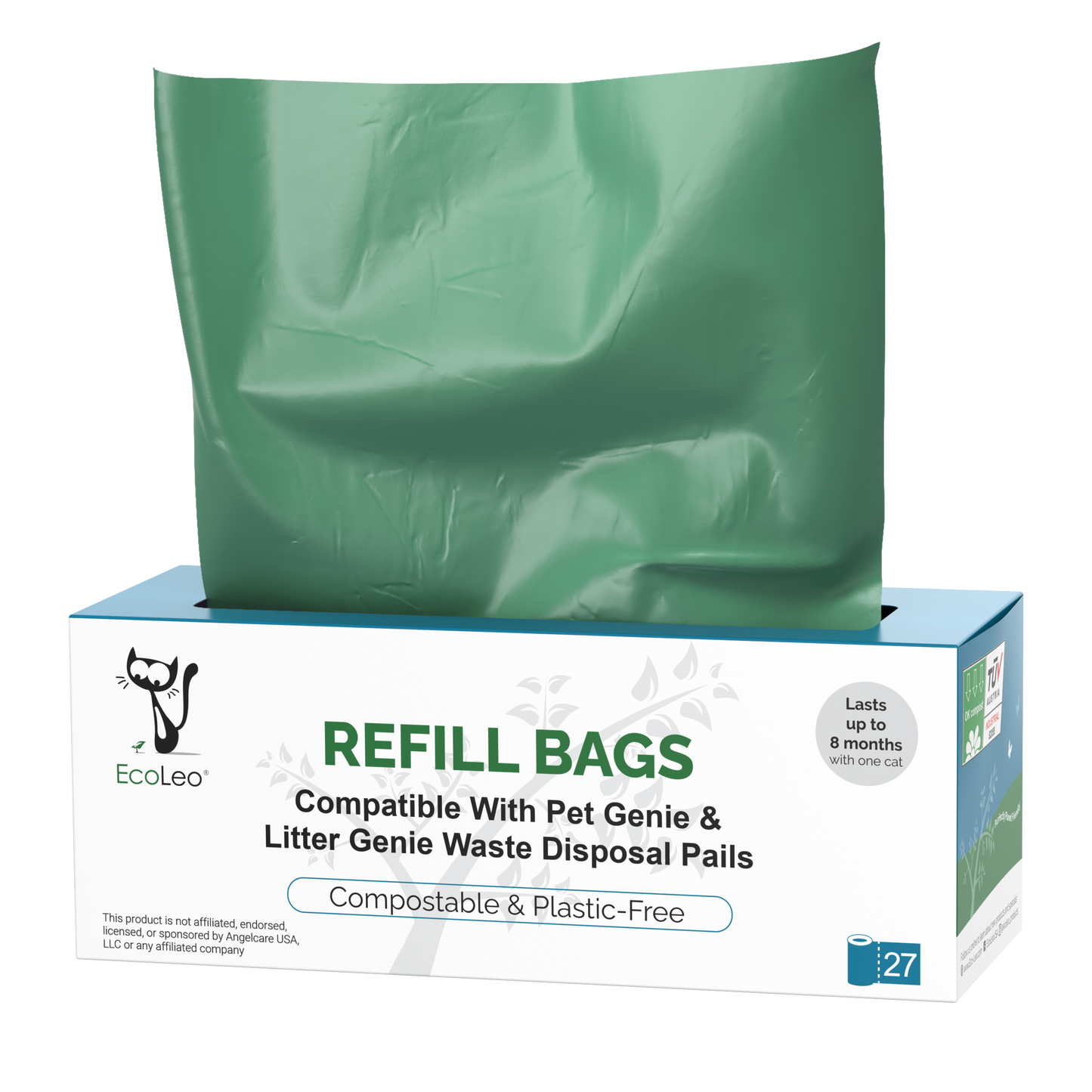 Compostable Litter Genie* & Litter Locker* Compatible Disposal Pail Liners