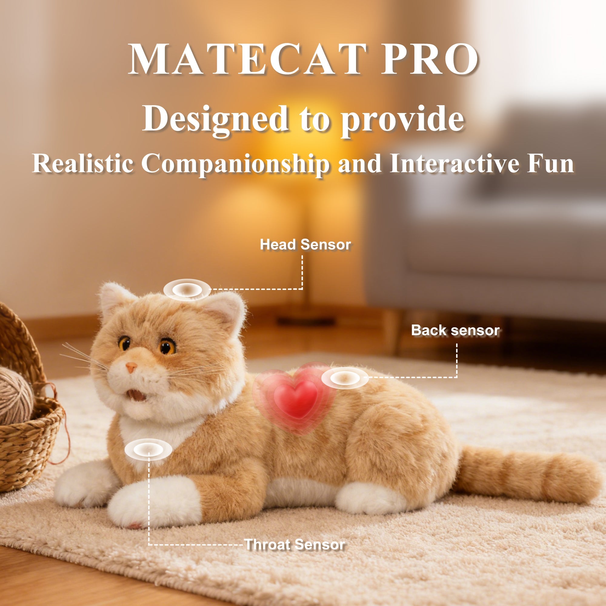 Discover Matecat Pro - Lifelike AI Plush Cat – Loving Cats Worldwide®