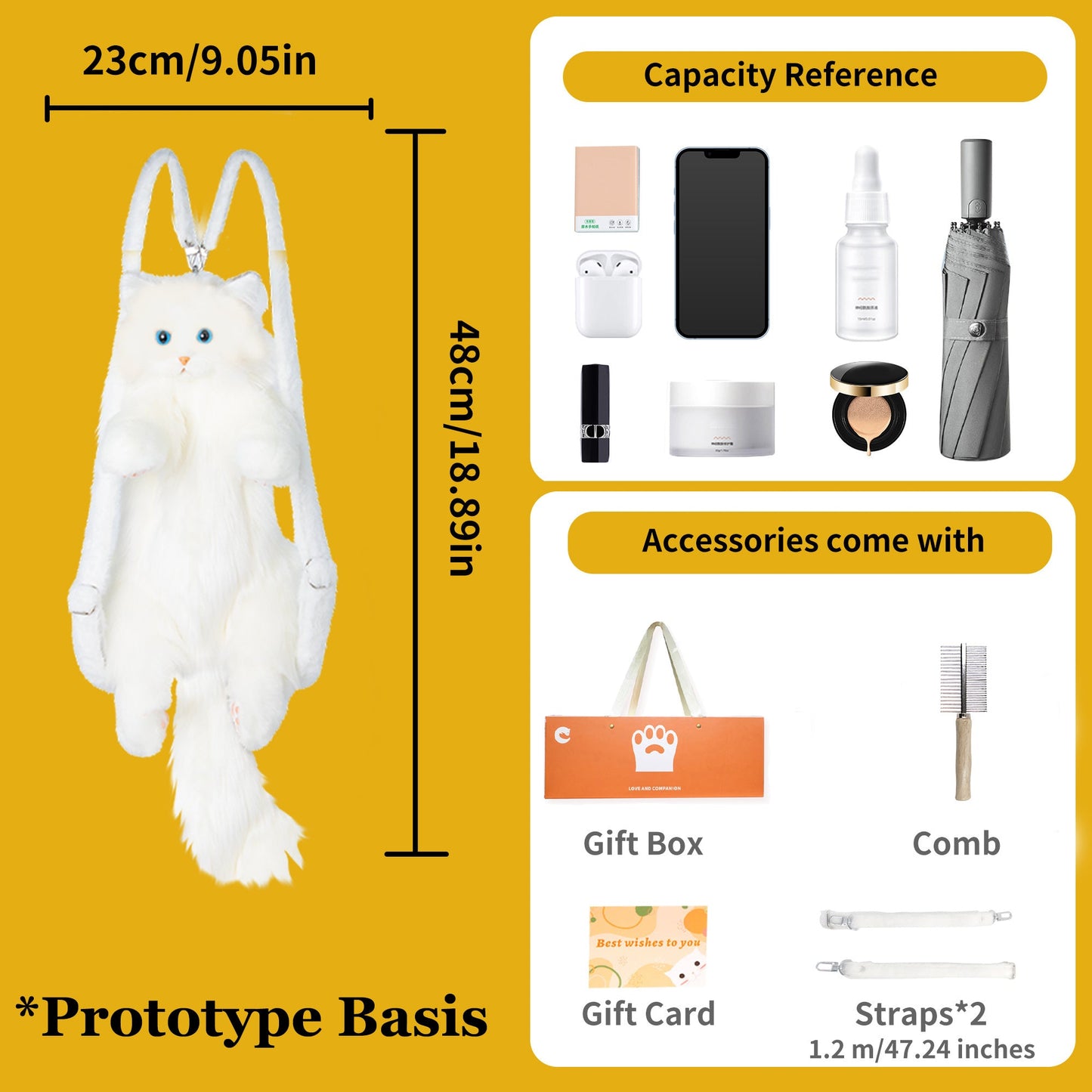 Custom Backpack (Long Hair Cat Only)