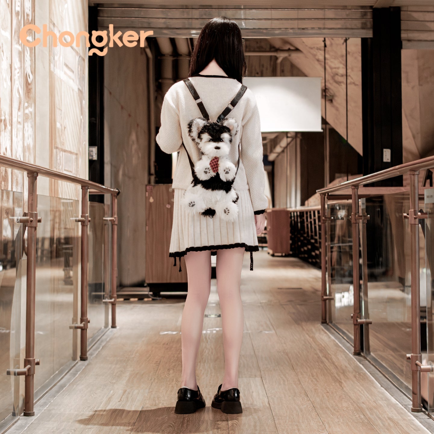 Black & White Schnauzer Backpack – Adorable & Practical