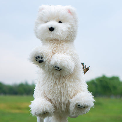 Westie Dog Backpack – Plush Bag for Girls & Puppy Lovers