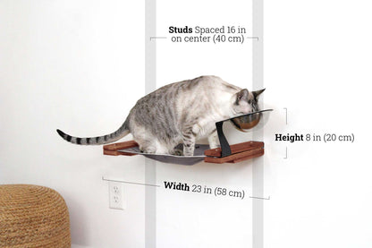 Dog Proof Cat Feeder - Wall-Mounted - Raised