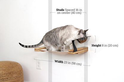 Dog Proof Cat Feeder - Wall-Mounted - Raised