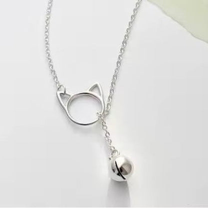 Lariat Cat Bell Necklace