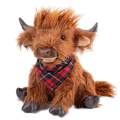 Highland Cow Plush – Weighted Toy for Kids & Adults