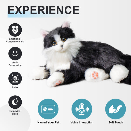 Percy Robot Cat – Interactive Weighted Comfort Toy
