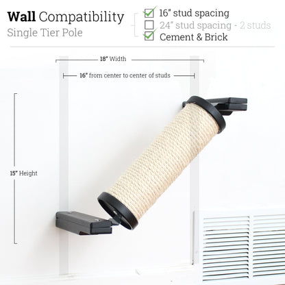 Slanted Cat Scratcher for Wall