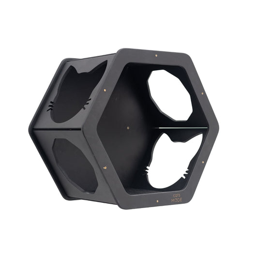 Wall Mount Cat Shelves Black