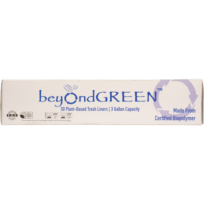 3-Gallon Plant-Based Trash Can Liner - 50 Bags