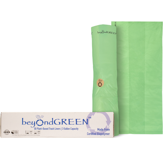3-Gallon Plant-Based Trash Can Liner - 50 Bags