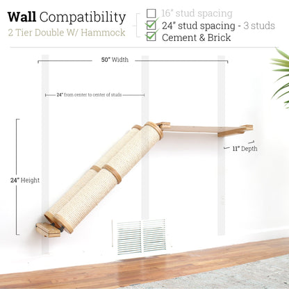Slanted Cat Scratcher for Wall
