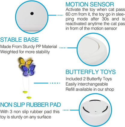 Interactives  - Motion Activate Cat Toys Butterfly Flutter Bug