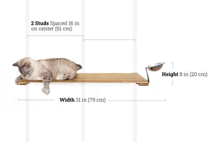 Wall Mounted Cat Feeding Shelf