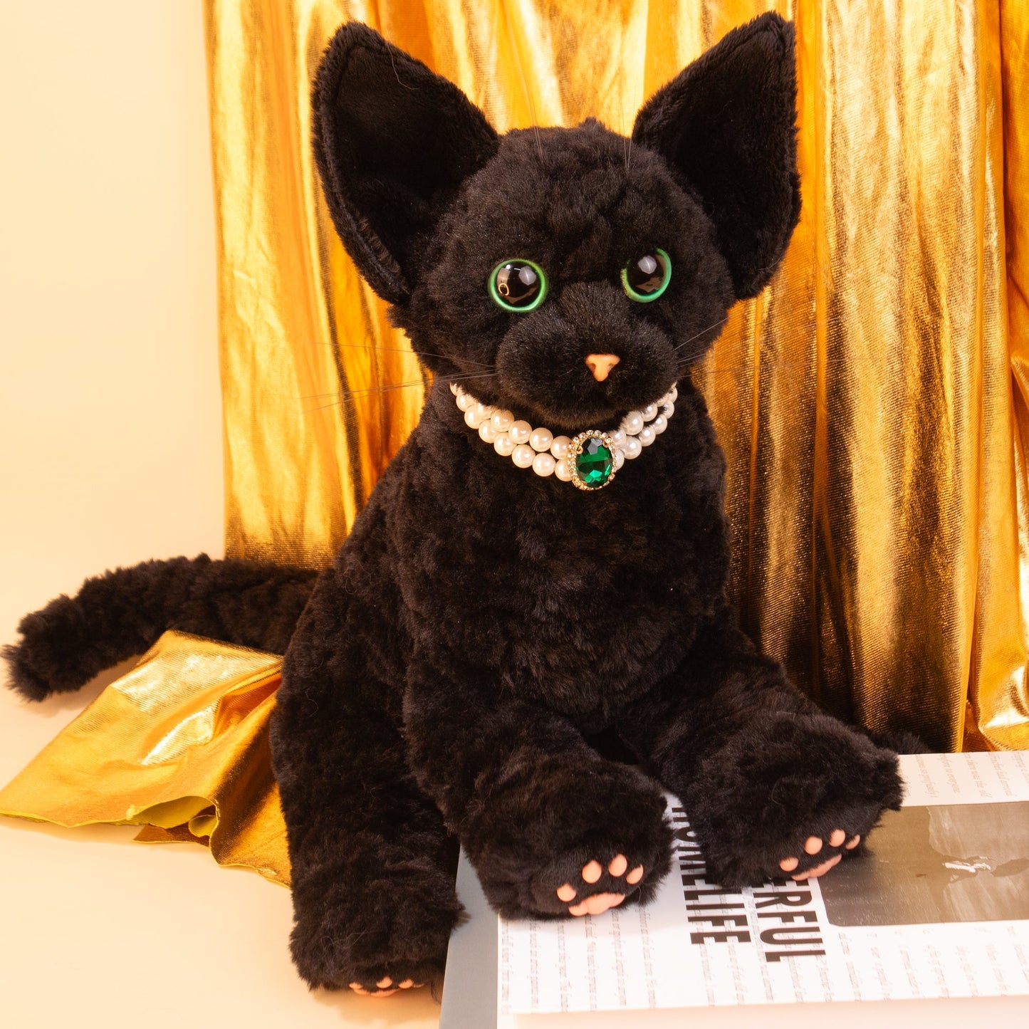 Devon Rex Cat Plush – Handmade Gift for Cat Lovers