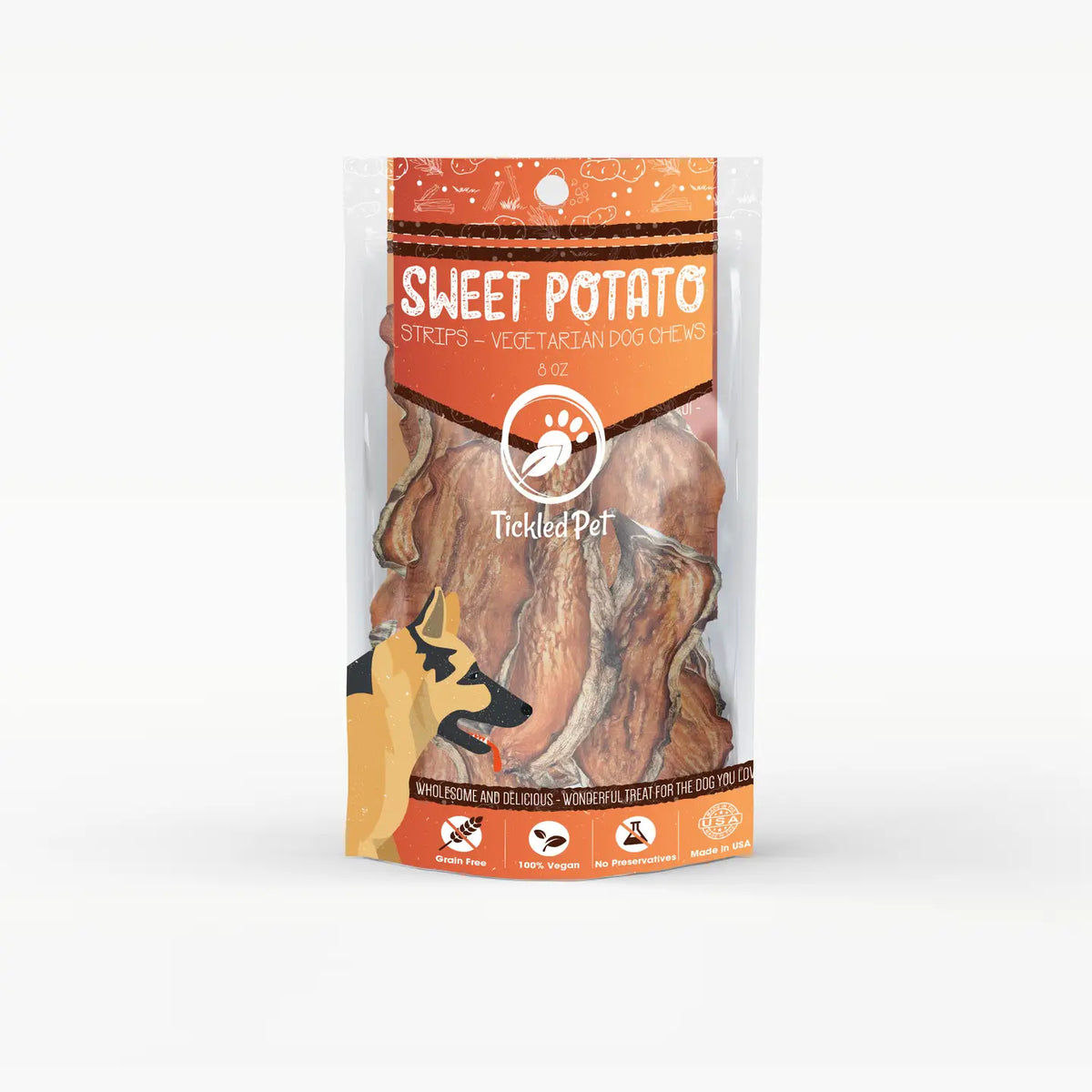 Tickled Pet Sweet Potato Chews - 8 oz