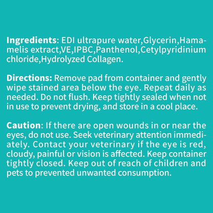 Pet Salon - Unscented Eyes/Ear Cleaning Wipes Dogs & Cats 120 cts