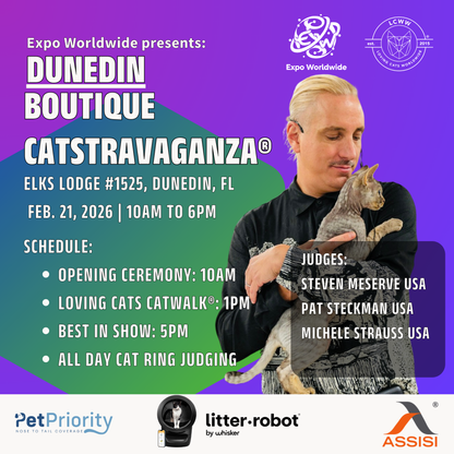 Dunedin Boutique CATSTRAVAGANZA® Saturday, February 21, 2026