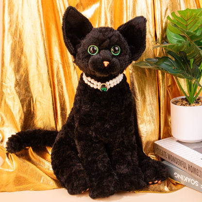 Devon Rex Cat Plush – Handmade Gift for Cat Lovers