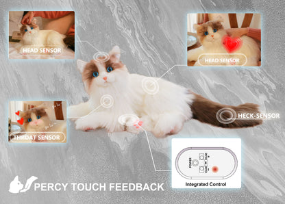 Percy Robot Cat – Voice,Purring & Heartbeat for Comfort