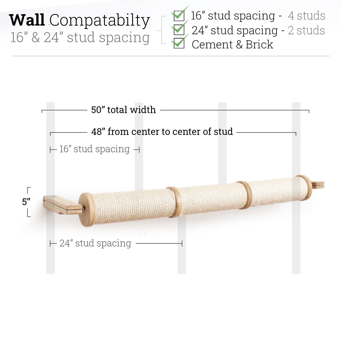 Horizontal Scratching Post for Cats