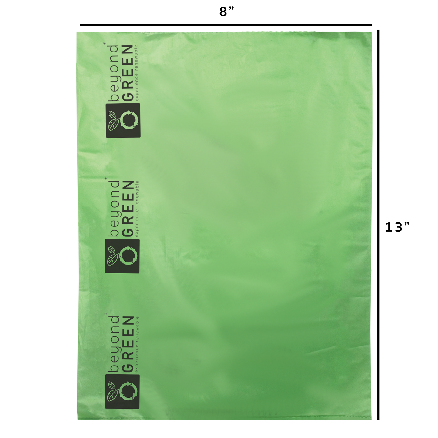 beyondGREEN Dog Waste Bags – Grab & Go Bulk Pack – 200 Bags on Roll with Core - Made in USA, Leak-Resistant, Folded Rolls