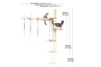 The Crow's Nest - A Wall Cat Scratcher with Hammock
