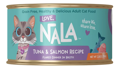 Tuna & Salmon Recipe Flaked Dinner In Broth Adult Cat Food, 2.8-oz
