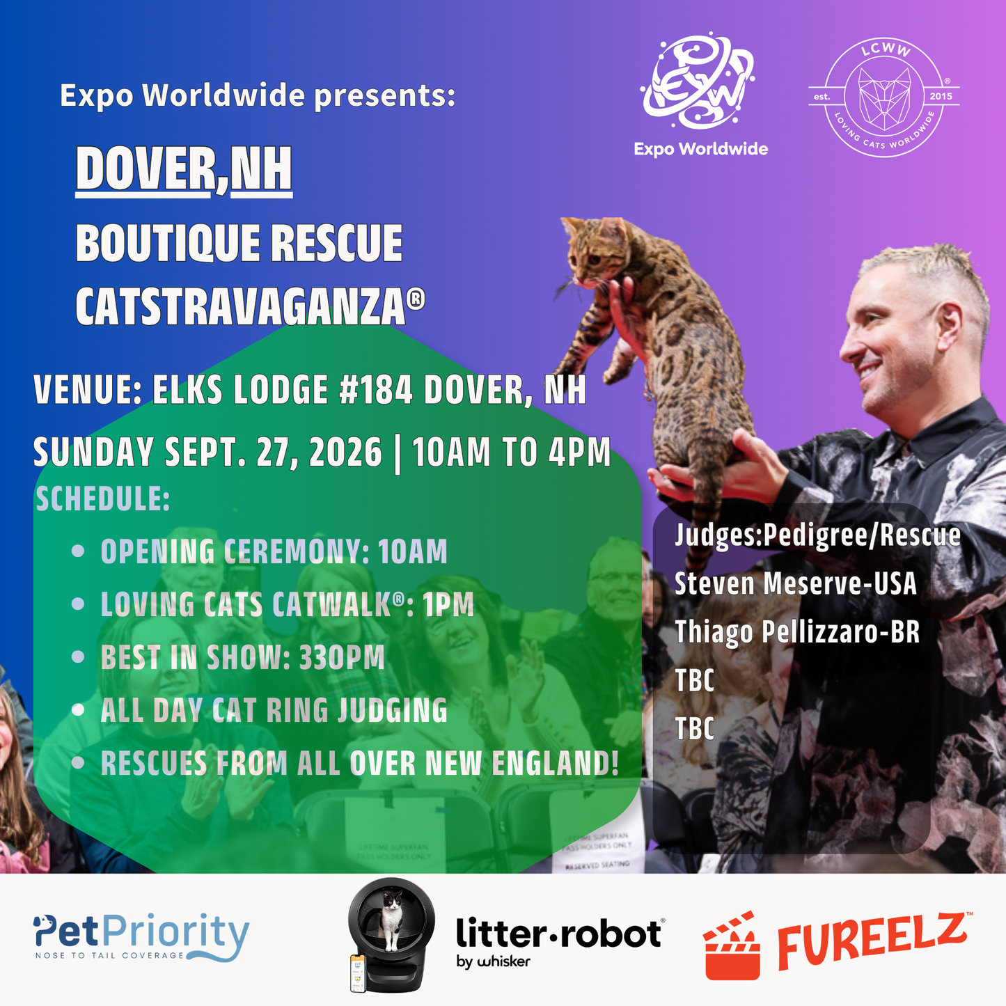 Dover Boutique Rescue CATSTRAVAGANZA® Sunday, Sept. 27, 2026