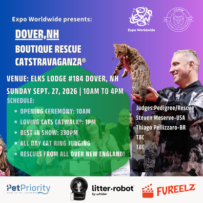 Dover Boutique Rescue CATSTRAVAGANZA® Sunday, Sept. 27, 2026
