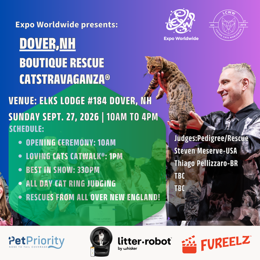 Dover Boutique Rescue CATSTRAVAGANZA® Sunday, Sept. 27, 2026