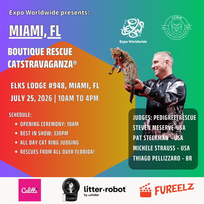 Miami Boutique Rescue CATSTRAVAGANZA® Saturday, July 25, 2026