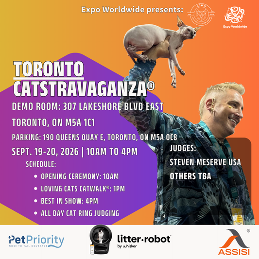 Toronto CATSTRAVAGANZA® Saturday & Sunday Sept. 19-20, 2026
