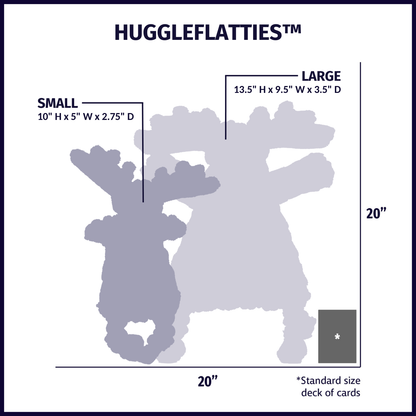 Reggie Raccoon HuggleFlatties™ Durable Plush Dog Toy