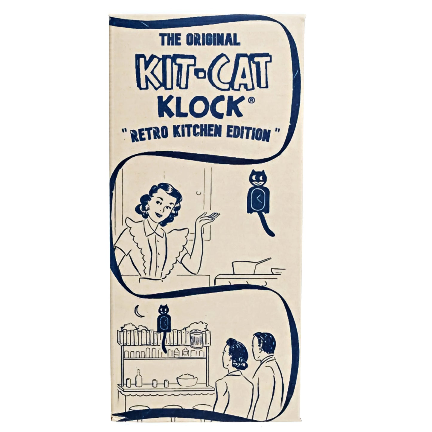 Retro Red Kitchen Edition Kit-Cat Klock