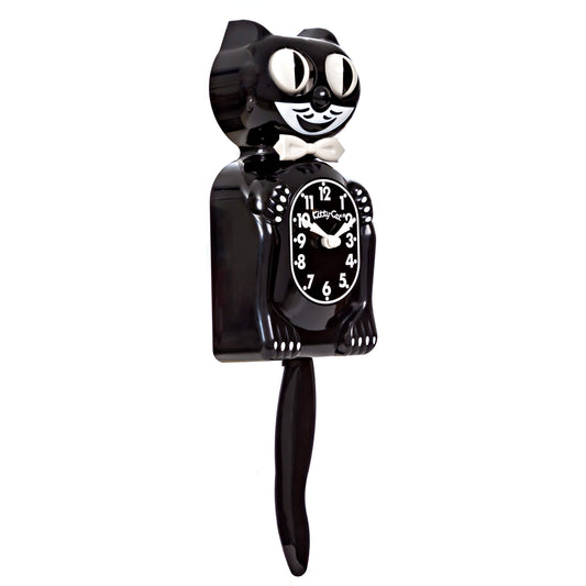 Classic Black Kitty-Cat Klock (12.75" high)