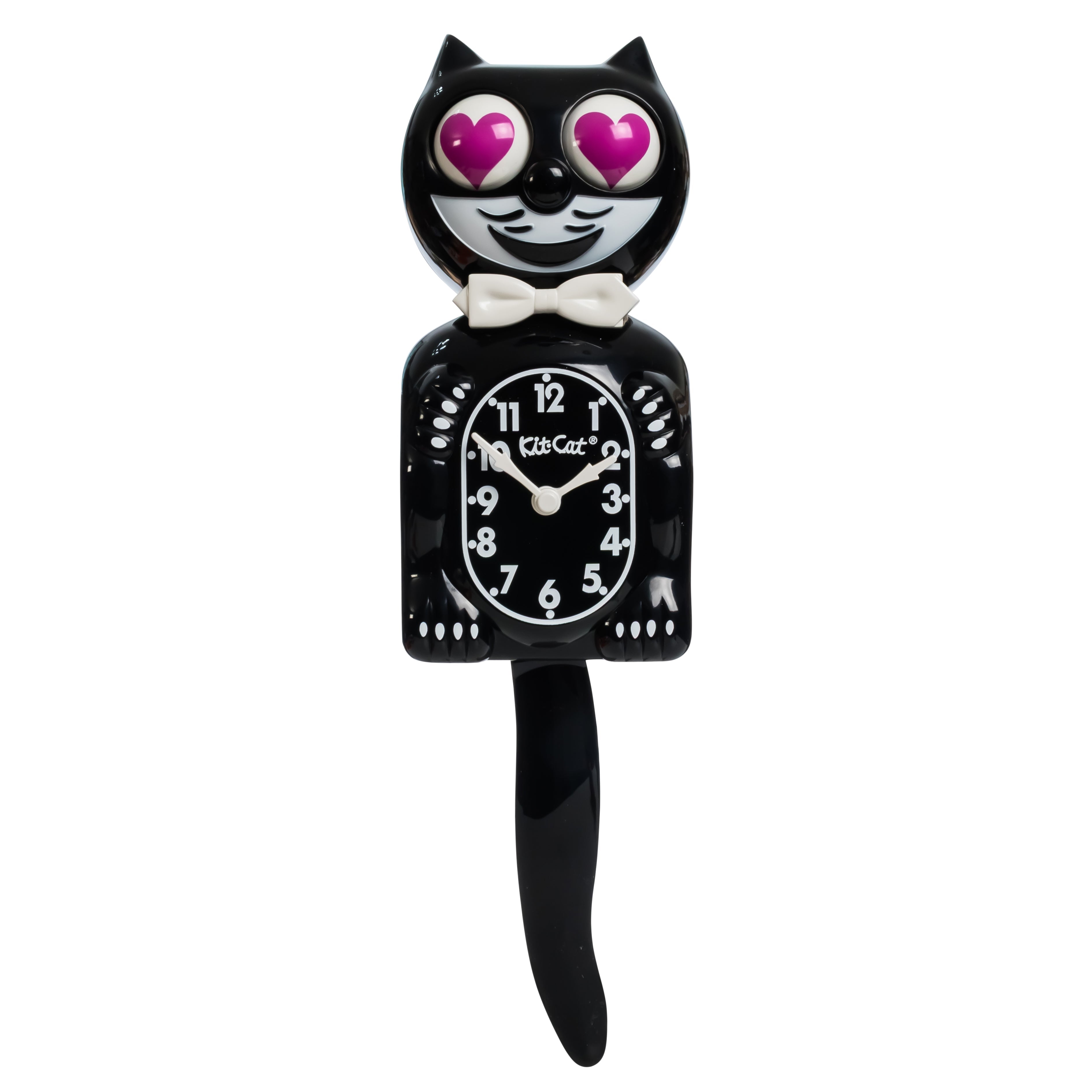 Magenta Heart Eyes Edition - Black Kit-Cat Klock – Loving Cats