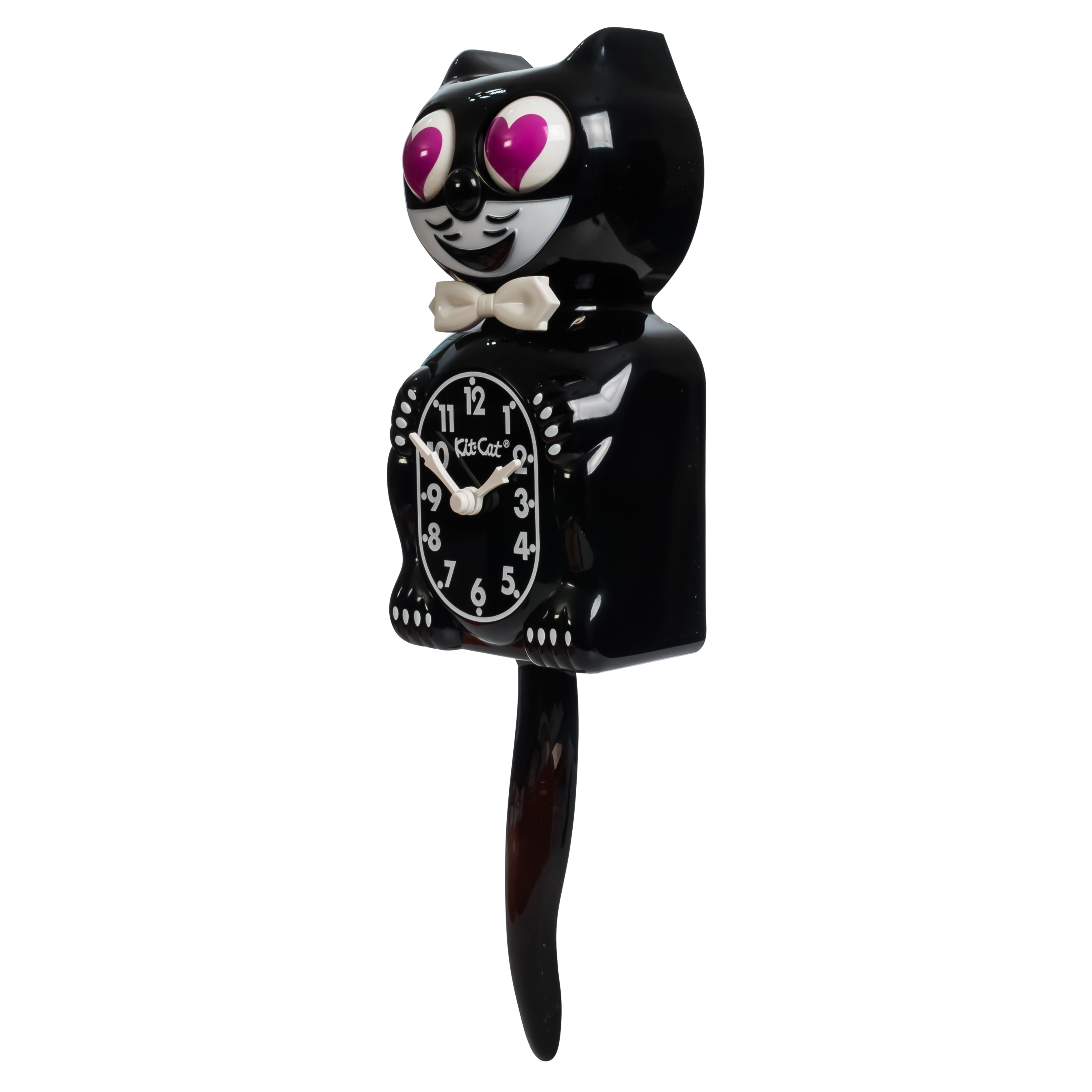 Magenta Heart Eyes Edition - Black Kit-Cat Klock – Loving Cats