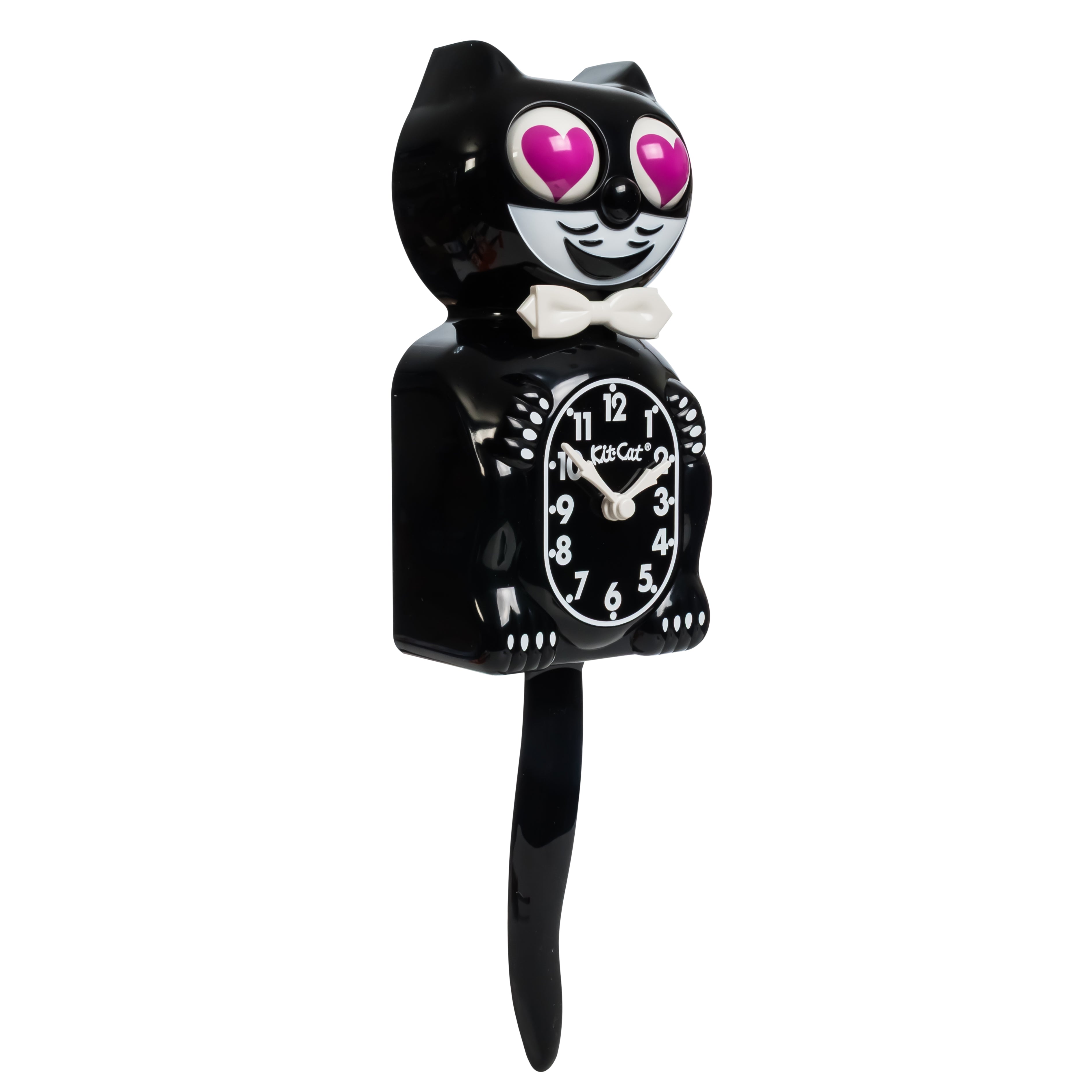 【希少！限定モデル】キャットクロック Heart Eyes 箱あり 新品未使用 Magenta Heart Eyes Edition - Black Kit-Cat Klock – Loving Cats