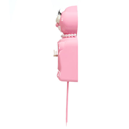Retired Pink Satin Miss Kitty-Cat Klock (12.75" high)