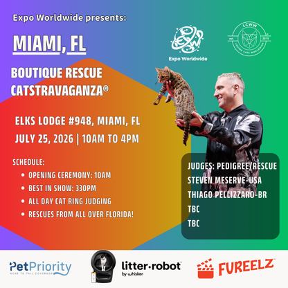 Miami Boutique Rescue CATSTRAVAGANZA® Saturday, July 25, 2026