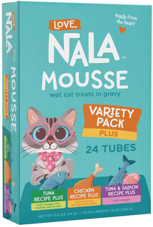 Variety Pack Mousse Treats Plus recipes, Pack of 24 Tubes